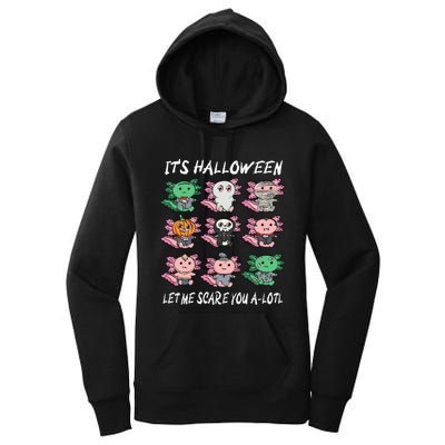 Axolotl Halloween Scare You ALotl Axolotl Women's Pullover Hoodie