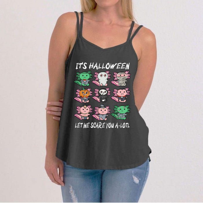 Axolotl Halloween Scare You ALotl Axolotl Women's Strappy Tank