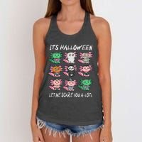 Axolotl Halloween Scare You ALotl Axolotl Women's Knotted Racerback Tank