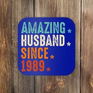 Amazing Husband Since 1990 Coaster