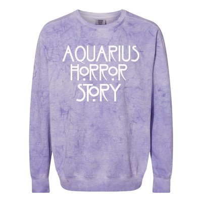 Aquarius Horror Story Colorblast Crewneck Sweatshirt