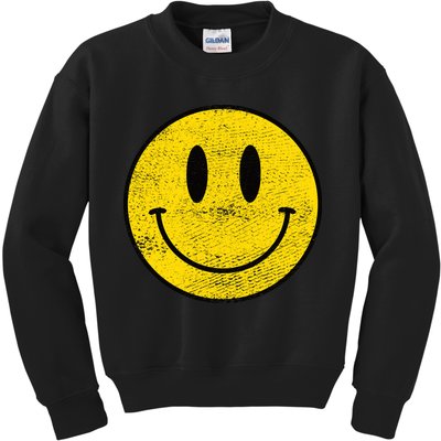 ACID HOUSE SMILEY TECHNO RAVE DJ FESTIVAL Kids Sweatshirt