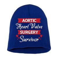 Aortic Heart Surgery Survivor Heart Disease Awareness Month Cool Gift Short Acrylic Beanie