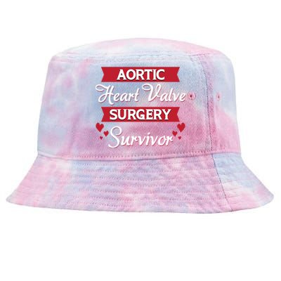 Aortic Heart Surgery Survivor Heart Disease Awareness Month Cool Gift Tie-Dyed Bucket Hat