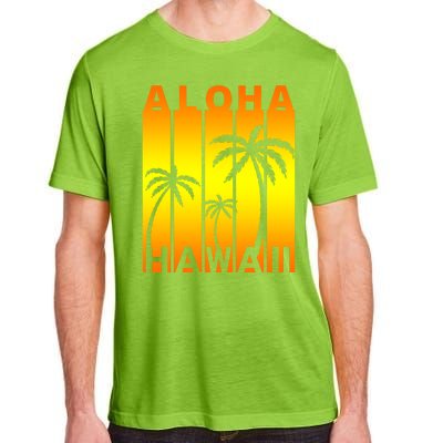 Aloha Hawaii Sunset Palm Trees Adult ChromaSoft Performance T-Shirt