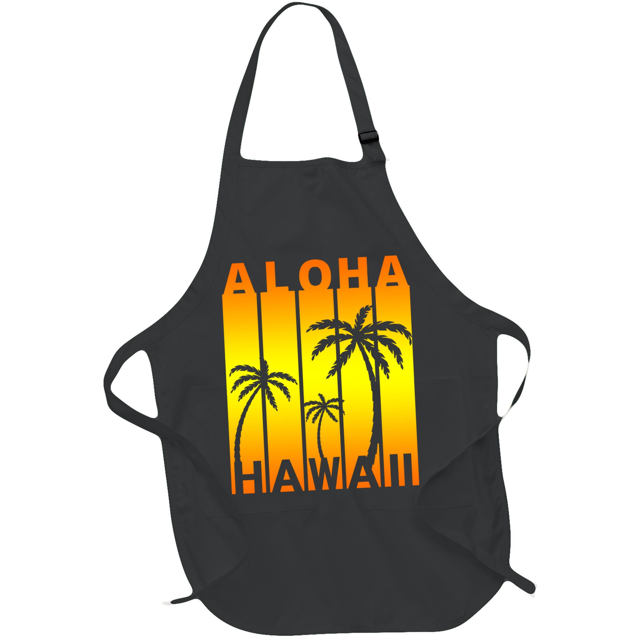 Aloha Hawaii Sunset Palm Trees Apron