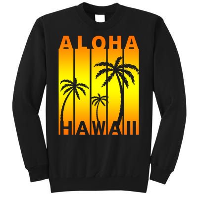 Aloha Hawaii Sunset Palm Trees Sweatshirt