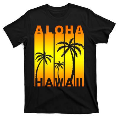 Aloha Hawaii Sunset Palm Trees T-Shirt