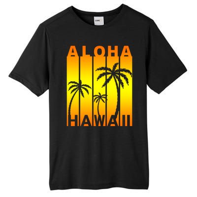 Aloha Hawaii Sunset Palm Trees Tall Fusion ChromaSoft Performance T-Shirt