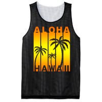 Aloha Hawaii Sunset Palm Trees Mesh Reversible Basketball Jersey Tank