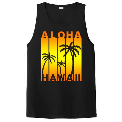 Aloha Hawaii Sunset Palm Trees PosiCharge Competitor Tank