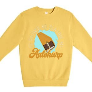 Auto Harp String Instrument Musician Musical Music Premium Crewneck Sweatshirt