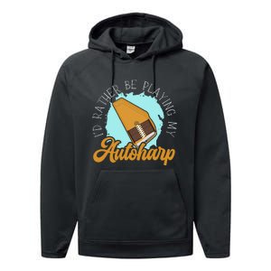 Auto Harp String Instrument Musician Musical Music Performance Fleece Hoodie