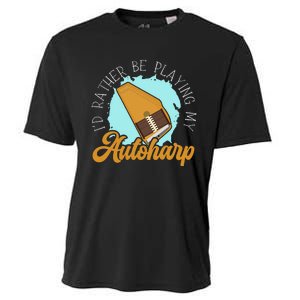 Auto Harp String Instrument Musician Musical Music Cooling Performance Crew T-Shirt