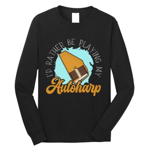 Auto Harp String Instrument Musician Musical Music Long Sleeve Shirt