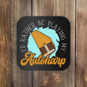 Auto Harp String Instrument Musician Musical Music Coaster