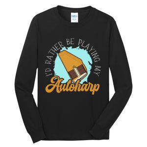 Auto Harp String Instrument Musician Musical Music Tall Long Sleeve T-Shirt