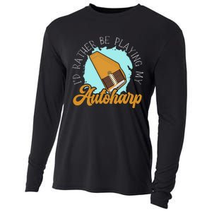 Auto Harp String Instrument Musician Musical Music Cooling Performance Long Sleeve Crew