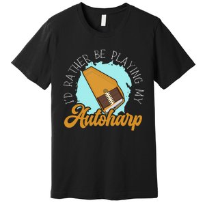 Auto Harp String Instrument Musician Musical Music Premium T-Shirt