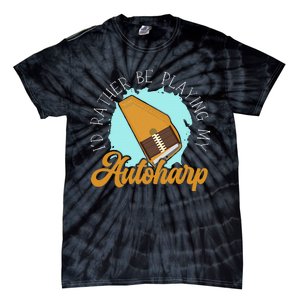 Auto Harp String Instrument Musician Musical Music Tie-Dye T-Shirt