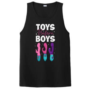 Adult Humor Saying Toys Before Funny PosiCharge Competitor Tank