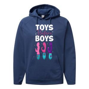 Adult Humor Saying Toys Before Funny Performance Fleece Hoodie