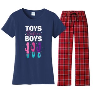 Adult Humor Saying Toys Before Funny Women's Flannel Pajama Set