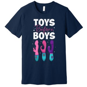 Adult Humor Saying Toys Before Funny Premium T-Shirt