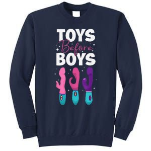 Adult Humor Saying Toys Before Funny Tall Sweatshirt