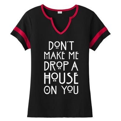 American Horror Story Drop A House Cool Gift Ladies Halftime Notch Neck Tee