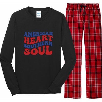 American Heart Southern Soul Memorial Day Gift Long Sleeve Pajama Set