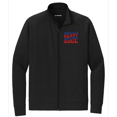 American Heart Southern Soul Memorial Day Gift Stretch Full-Zip Cadet Jacket