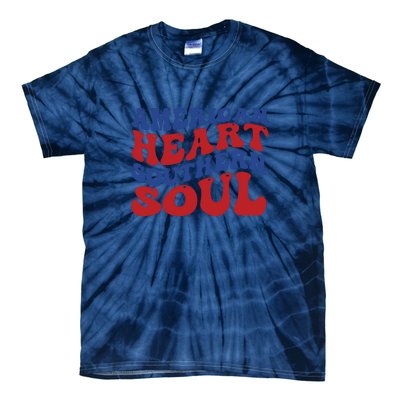 American Heart Southern Soul Memorial Day Gift Tie-Dye T-Shirt