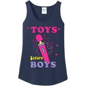 Adult Humor Saying Toys Before Funny Premium Ladies Essential Tank