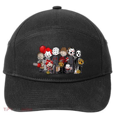 Anime Halloween Scary Horror Movie Christmas 7-Panel Snapback Hat