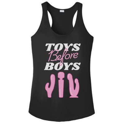 Adult Humor Saying Toys Before Funny Hilarious Women Ladies PosiCharge Competitor Racerback Tank