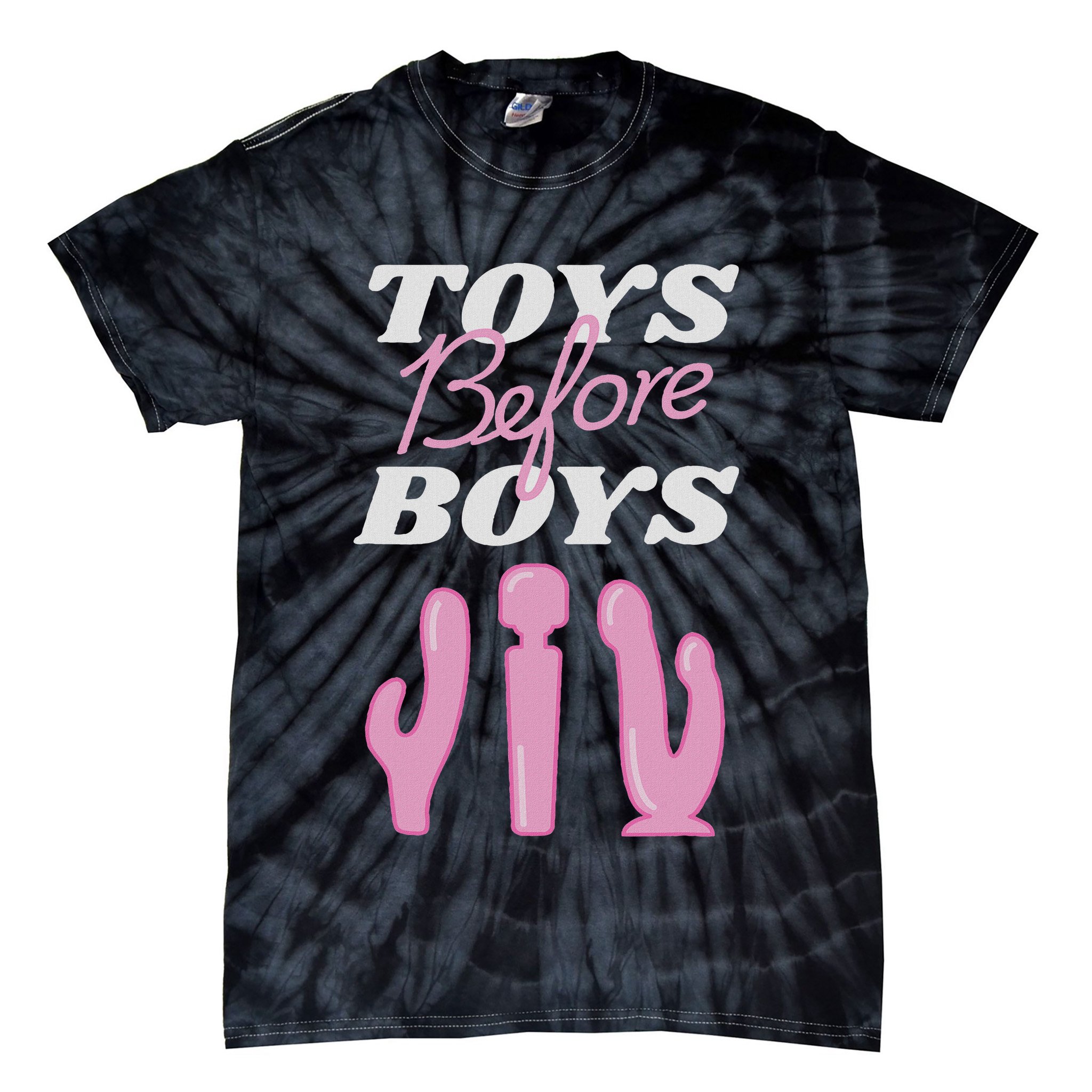 Adult Humor Saying Toys Before Funny Hilarious Women Tie-Dye T-Shirt