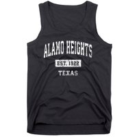 Alamo Heights Texas Tx Vintage Sports Established Tank Top