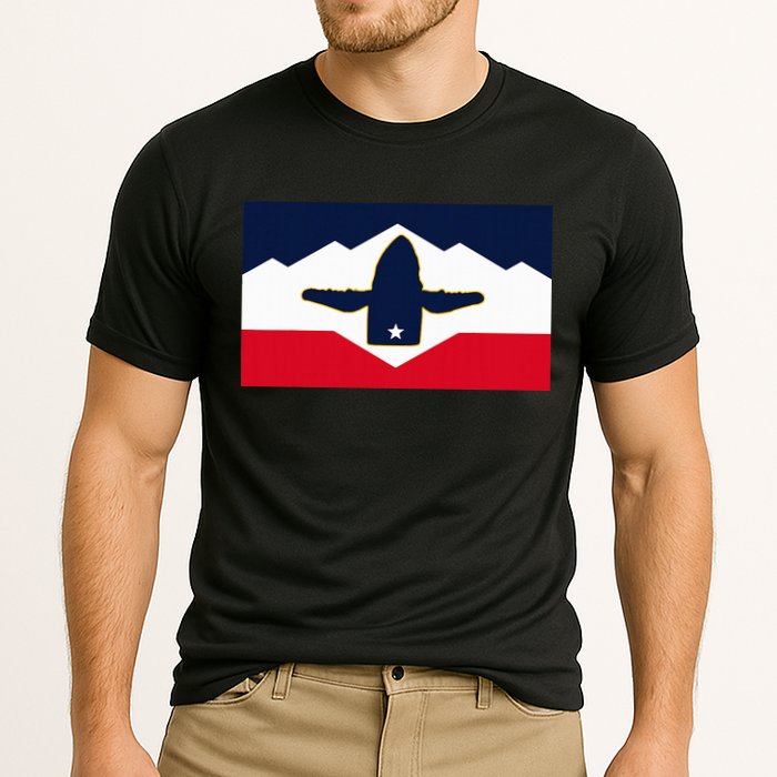 All Hail The Whale New Utah Flag Salt Lake City Slc Design Cooling Performance Crew T-Shirt