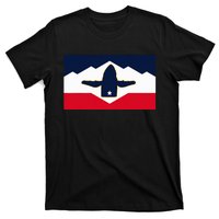 All Hail The Whale New Utah Flag Salt Lake City Slc Design T-Shirt