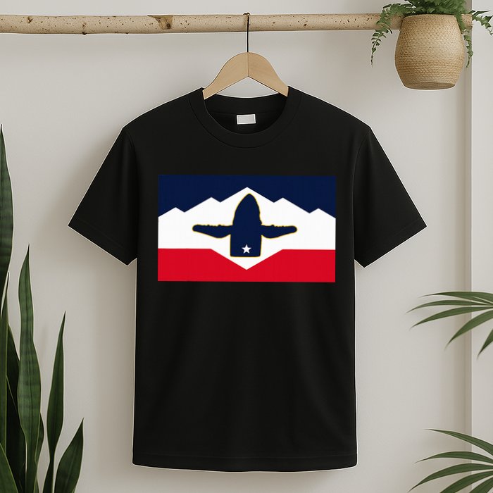All Hail The Whale New Utah Flag Salt Lake City Slc Design T-Shirt