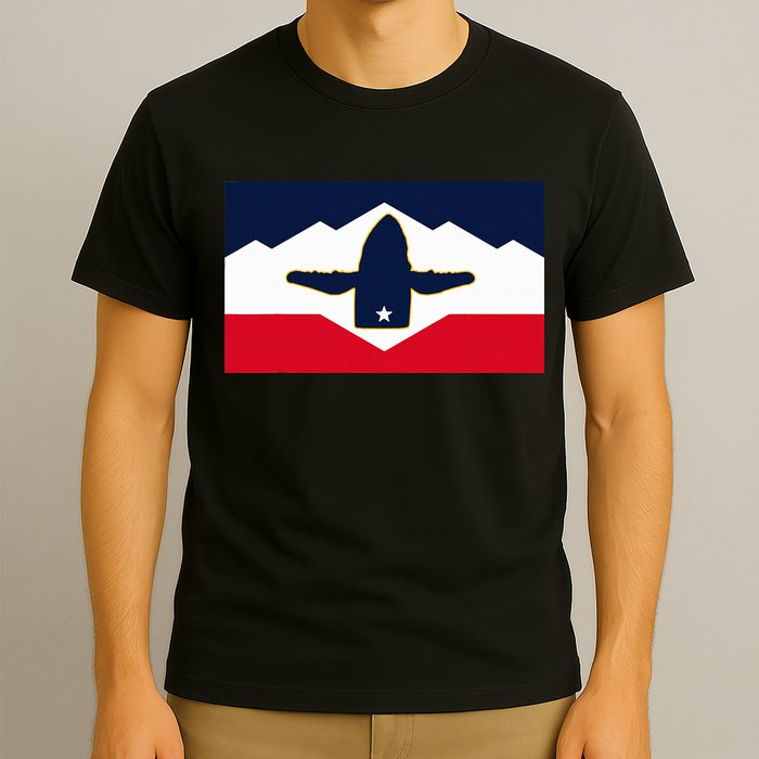 All Hail The Whale New Utah Flag Salt Lake City Slc Design T-Shirt