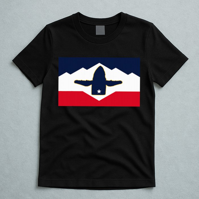 All Hail The Whale New Utah Flag Salt Lake City Slc Design T-Shirt
