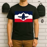 All Hail The Whale New Utah Flag Salt Lake City Slc Design T-Shirt