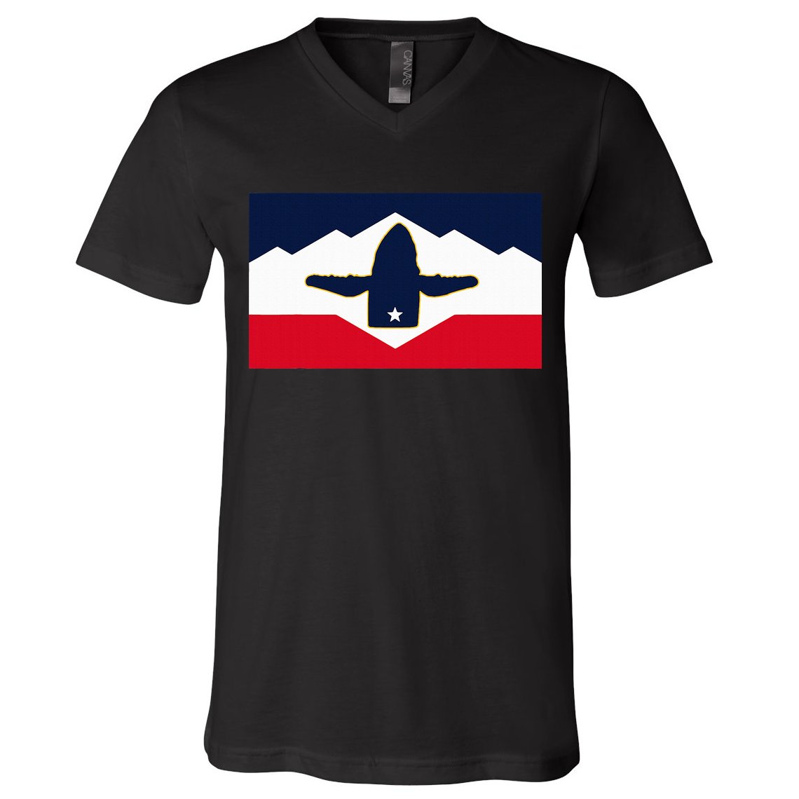 All Hail The Whale New Utah Flag Salt Lake City Slc Design V-Neck T-Shirt