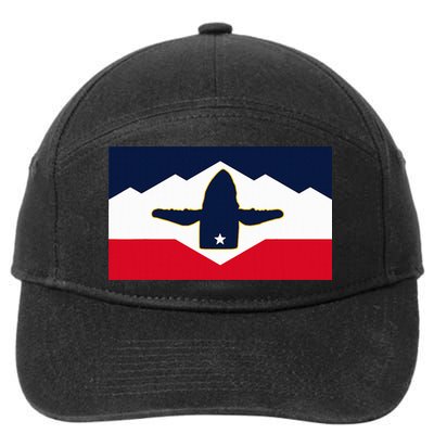 All Hail The Whale New Utah Flag Salt Lake City Slc Design 7-Panel Snapback Hat
