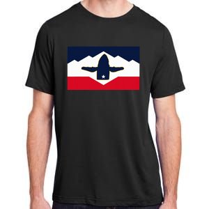 All Hail The Whale New Utah Flag Salt Lake City Slc Design Adult ChromaSoft Performance T-Shirt