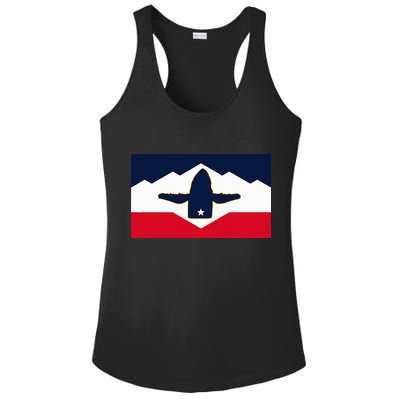 All Hail The Whale New Utah Flag Salt Lake City Slc Design Ladies PosiCharge Competitor Racerback Tank