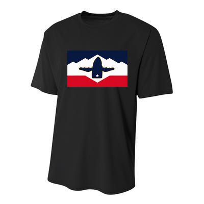 All Hail The Whale New Utah Flag Salt Lake City Slc Design Youth Performance Sprint T-Shirt
