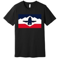 All Hail The Whale New Utah Flag Salt Lake City Slc Design Premium T-Shirt